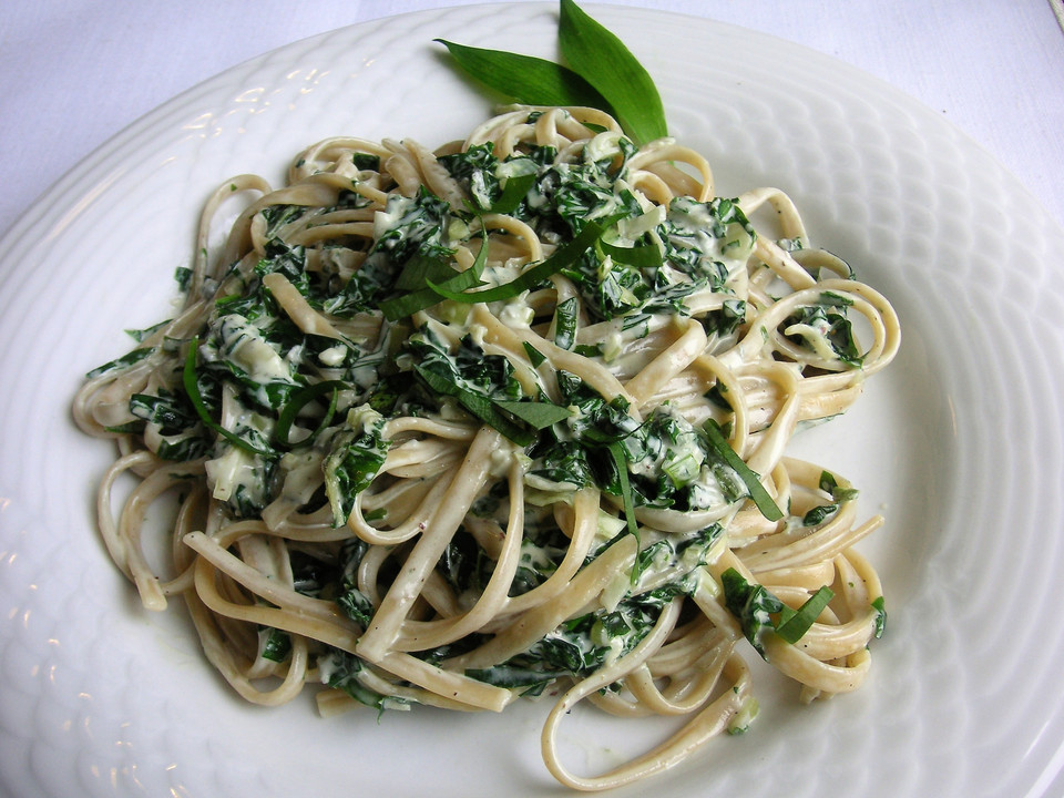 Spaghetti mit Bärlauch - Gorgonzola - Soße von gudbrandsdal | Chefkoch