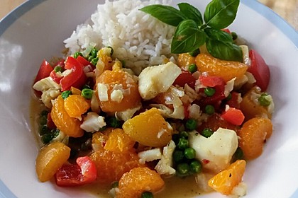 Fruchtiges Asia-Fisch-Curry (Bild)