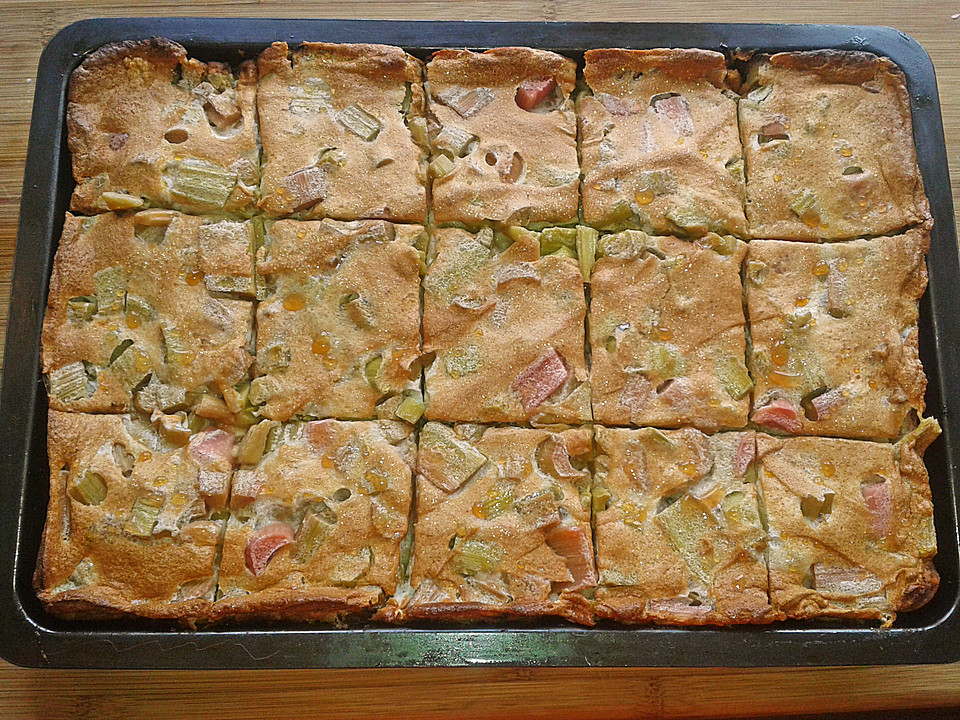 Rhabarber - Blechkuchen von nata27 | Chefkoch Rhabarber - Blechkuchen von nata27 | Chefkoch