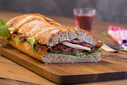 Caprese Bacon Ciabatta Sandwich 3