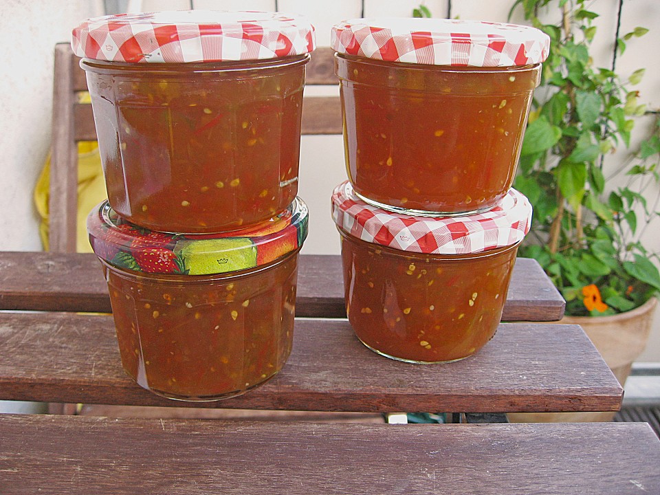 Grüne Tomatenmarmelade mit Ingwer von heimwerkerkönig | Chefkoch