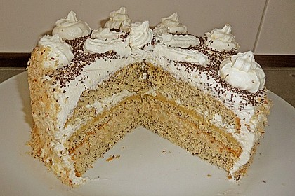 Apfel - Mohn - Marzipan - Torte (Bild)