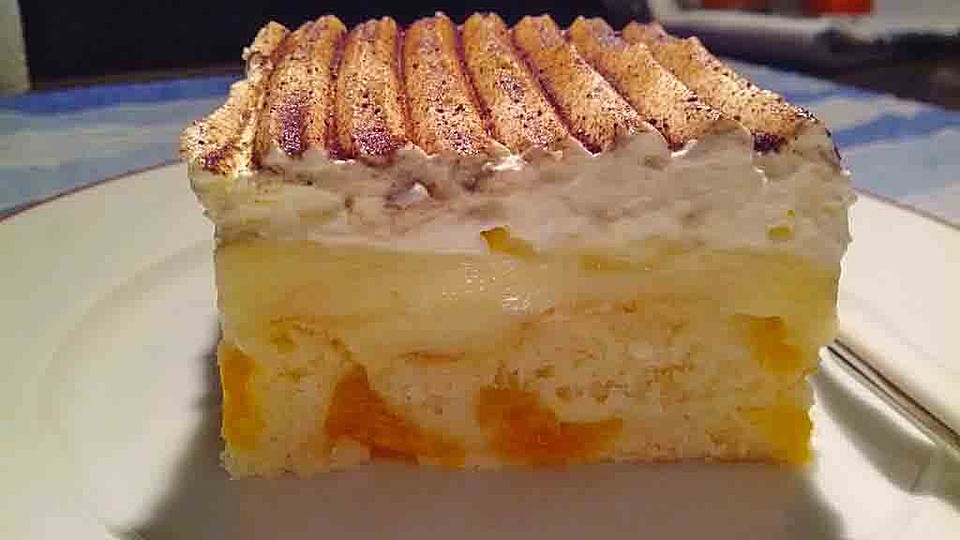 Fanta - Schmand - Kuchen mit Pudding und Mandarinchen von thobihex ...