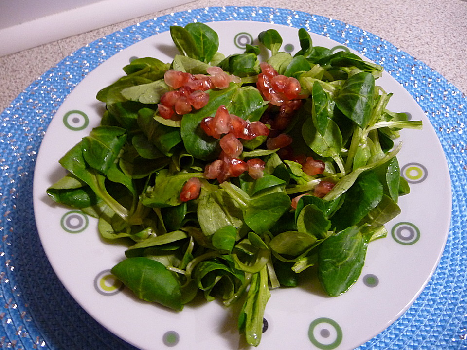 Feldsalat mit Granatapfel von knobichili | Chefkoch