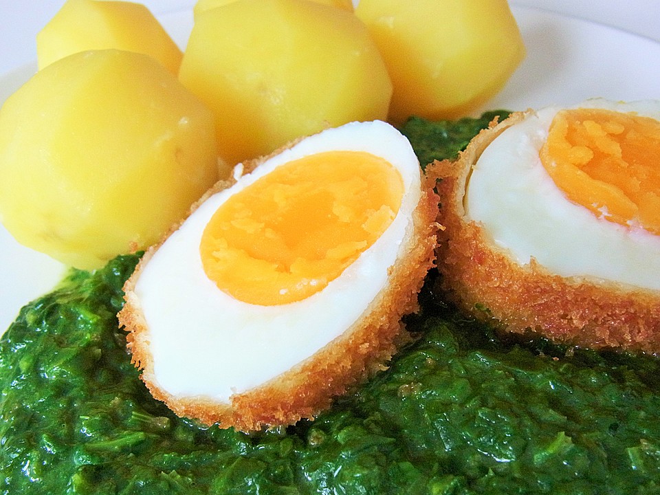 Töginger frittierte wachsweiche Eier von Herta | Chefkoch
