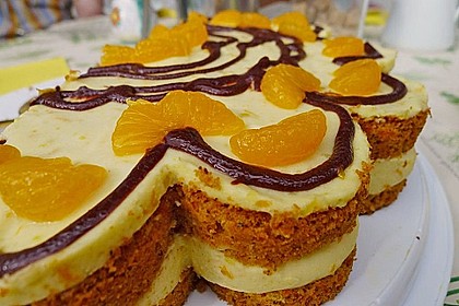 Karotten - Orangencreme - Torte (Bild)
