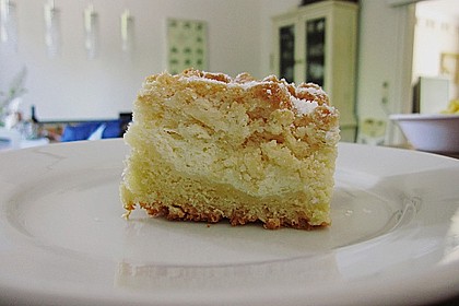 Schlesischer  Quark - Streusel - Hefeteig - Kuchen (Bild)