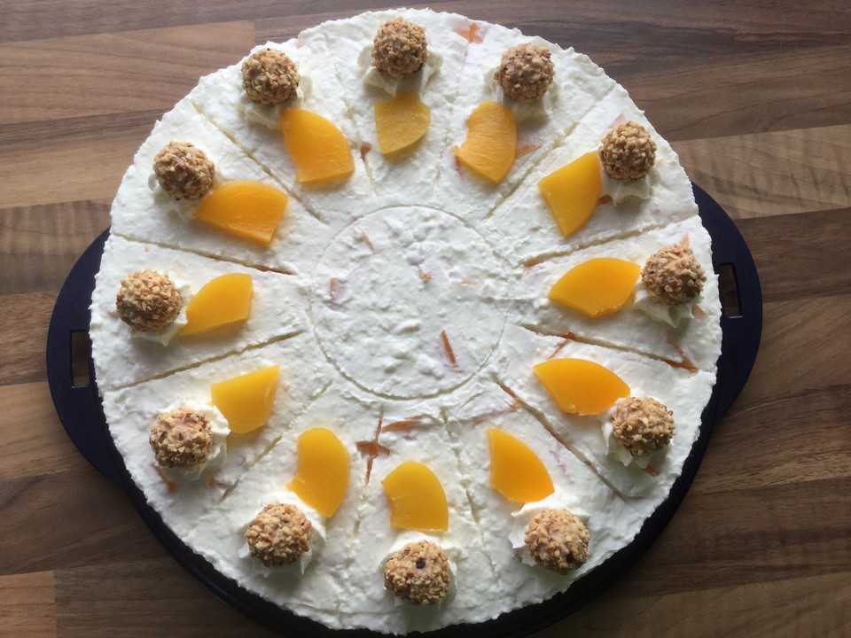 Quark - Pfirsich - Sahne - Torte von paehm | Chefkoch