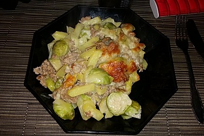 Kartoffel - Rosenkohl Auflauf (Bild)