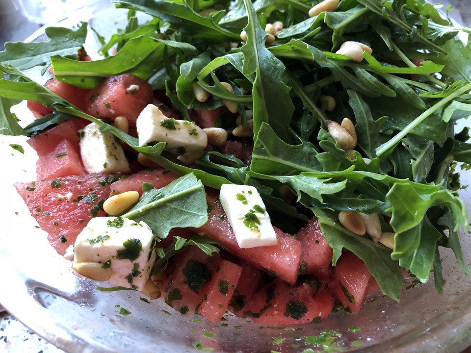 Melonen - Rucola - Salat mit Feta von 444 | Chefkoch