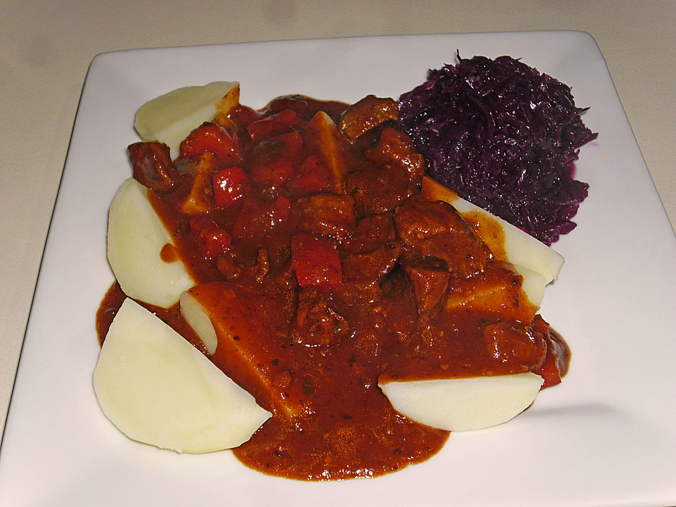 Ungarisches Paprika - Gulasch von die_krümel | Chefkoch