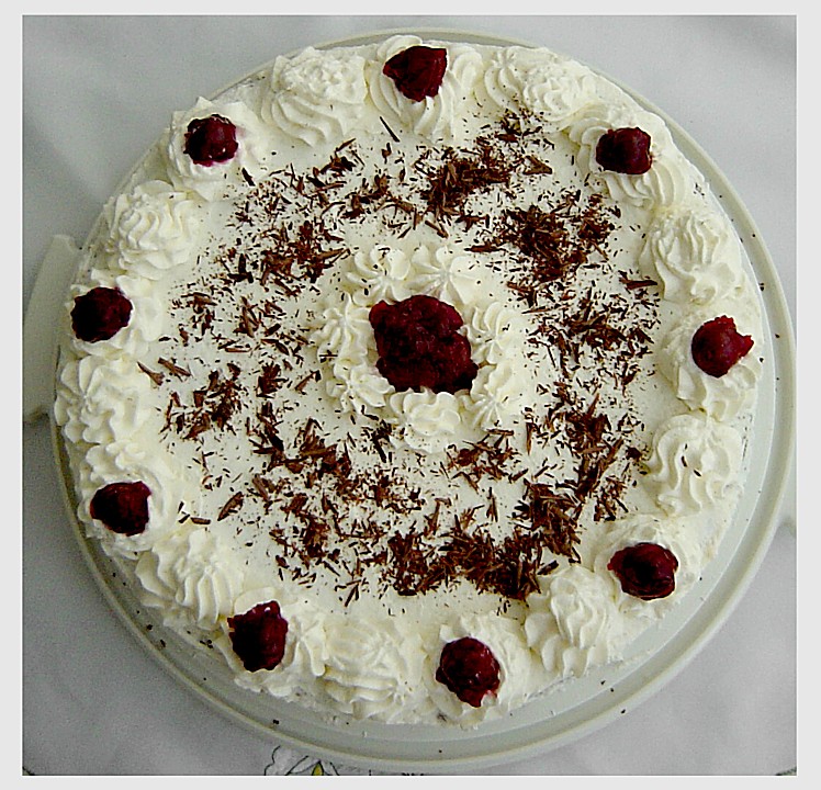 Schokoladen - Kirsch - Mandel - Kokos - Sahne - Torte von brisane ...