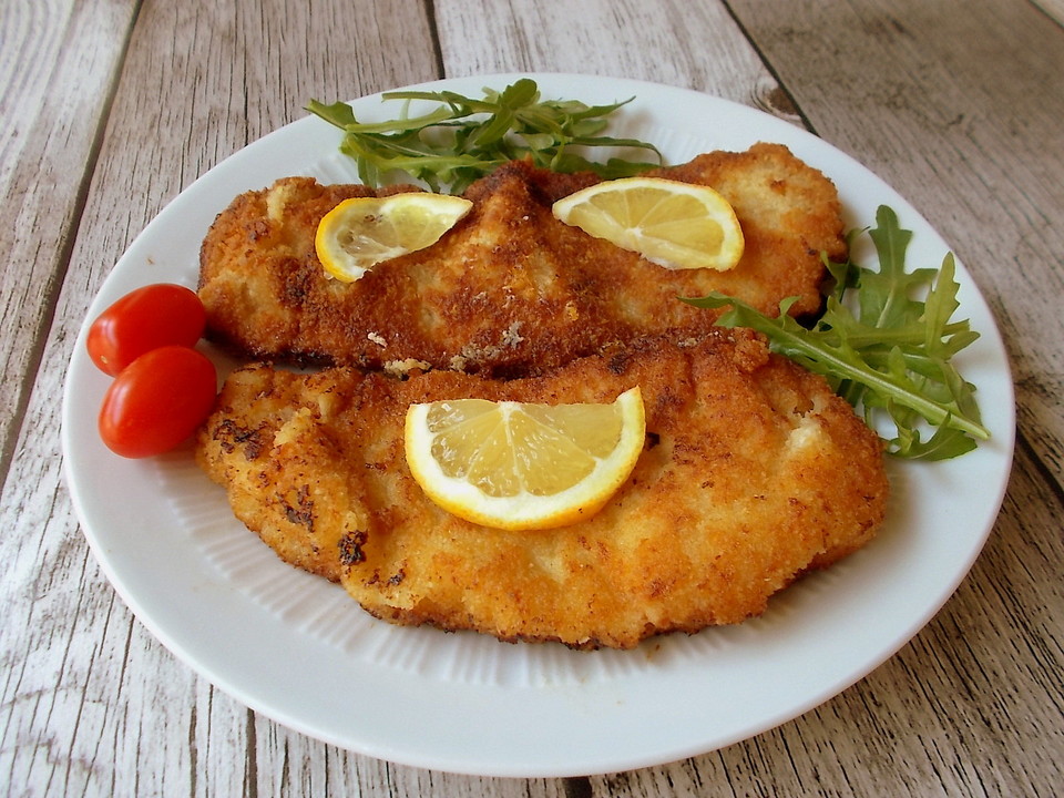 Schnitzel Mit Käse überbacken Im Backofen Altbayerisches Schnitzel von kramescha | Chefkoch