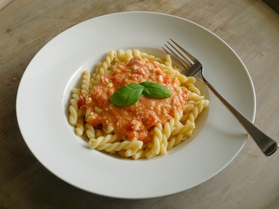 Tomaten - Feta - Sauce für Pasta von nadini95 | Chefkoch