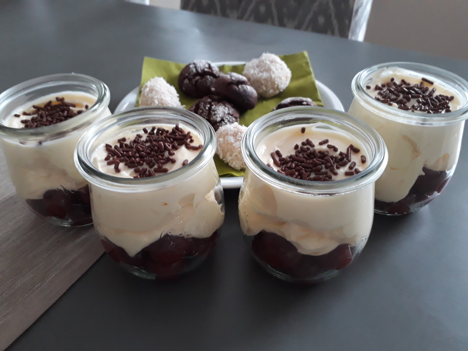 eierlikör dessert im glas