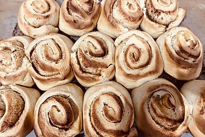 Norwegische Zimtschnecken -  Kanelboller (Bild)