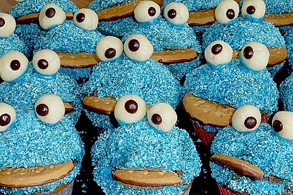 Krümelmonster-Muffins 33