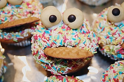 Krümelmonster-Muffins 36