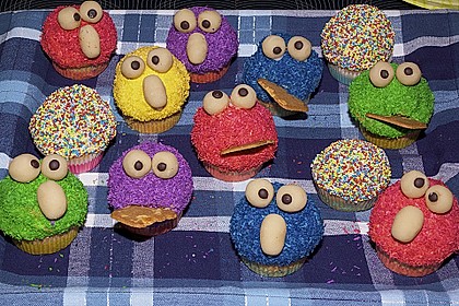 Krümelmonster-Muffins 6