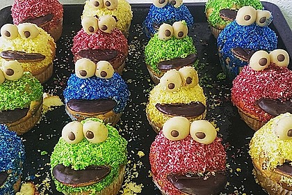 Krümelmonster-Muffins 2