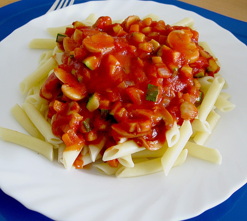 Nudeln mit Tomatensoße von Exuna | Chefkoch