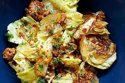 Spitzkohl - Hack - Pfanne (Bild)