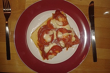 Pfannkuchen - Pizza (Bild)