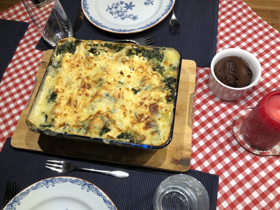 Spinat - Schafskäse - Lasagne von kultfussl | Chefkoch