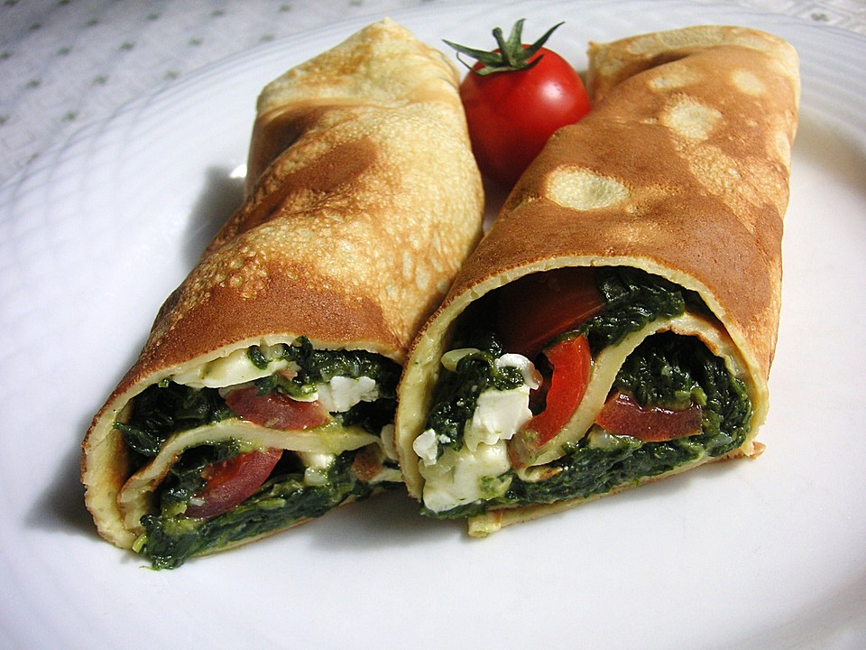 Chrissis gefüllte Spinat-Pfannkuchen von Chrissi09 | Chefkoch