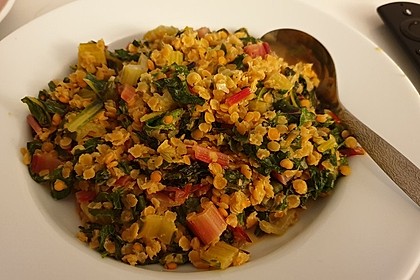 Linsen-Mangold-Curry (Bild)