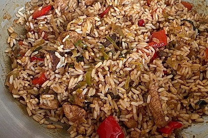 Reisfleisch mit Hühnchen und Gemüse (Bild)