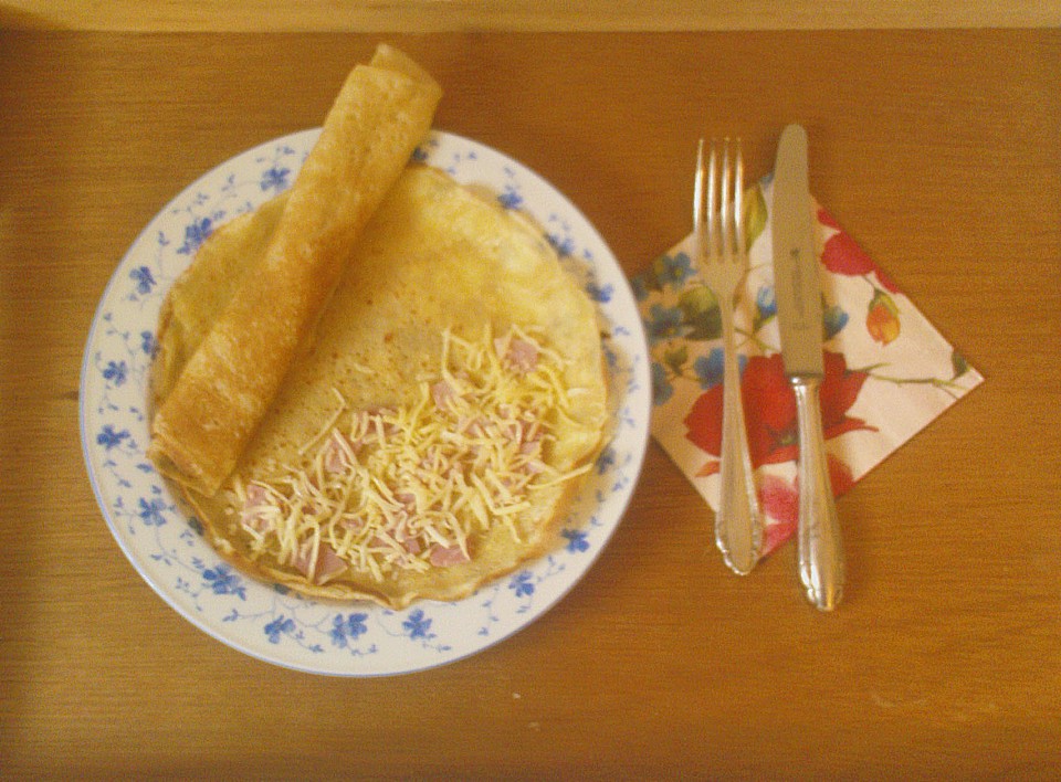 Crêpes mit Käse - Schinkenfüllung von Heinrich_K | Chefkoch