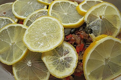 Seelachsfilet sizilianische Art (Bild)