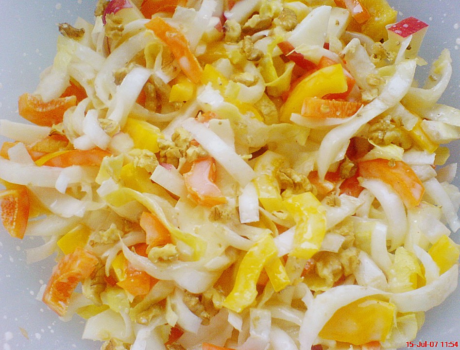 Paprika - Chicorée - Salat von babsik | Chefkoch