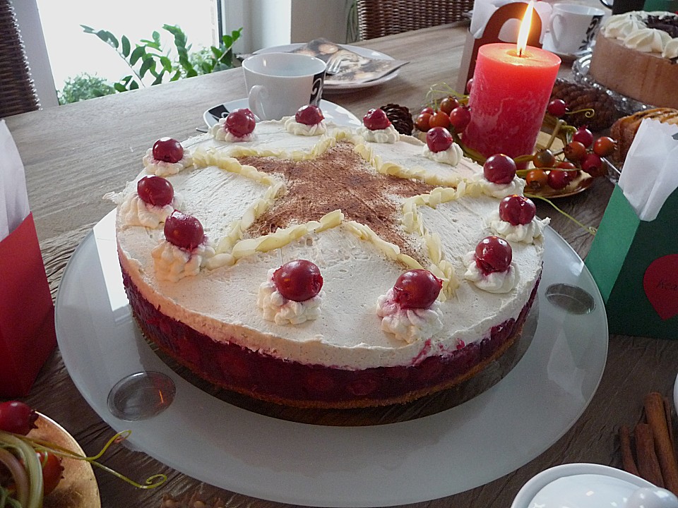 Weihnachtliche Kirsch - Mascarpone - Torte von Lilliane | Chefkoch