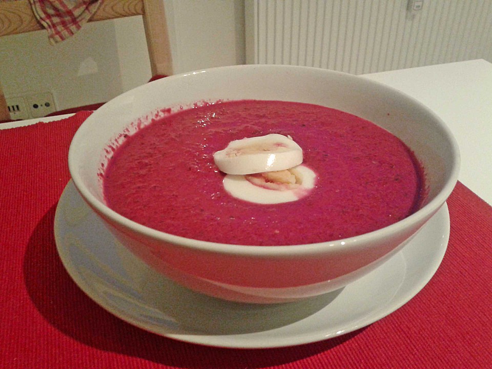 Litauische Rote - Bete - Suppe (kalt) von imbieras | Chefkoch