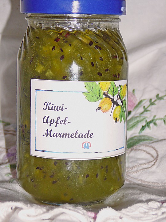 Kiwi - Marmelade mit Apfelstückchen von schwobamädle | Chefkoch Kiwi - Marmelade mit Apfelstückchen von schwobamädle | Chefkoch