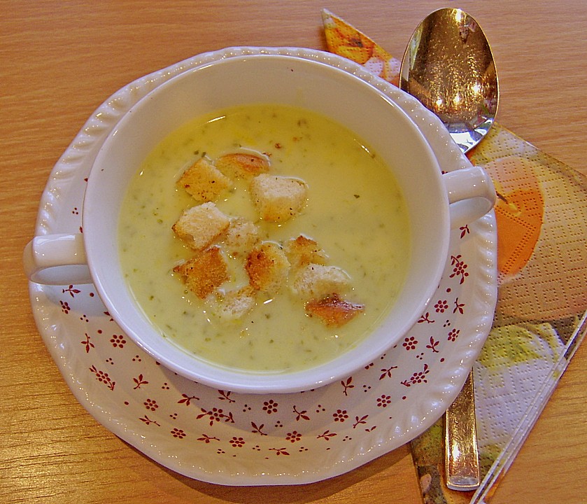 Bärlauch-Sahnesuppe mit Croutons von ManuGro | Chefkoch.de