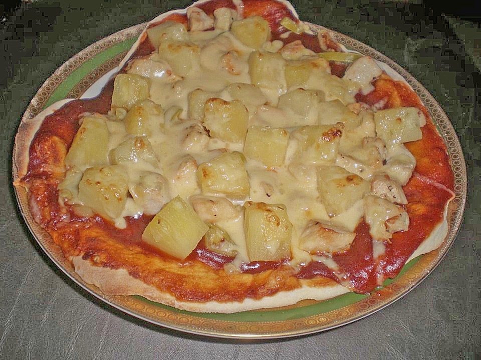 Ananas - Hühnchen - Pizza von Satris | Chefkoch