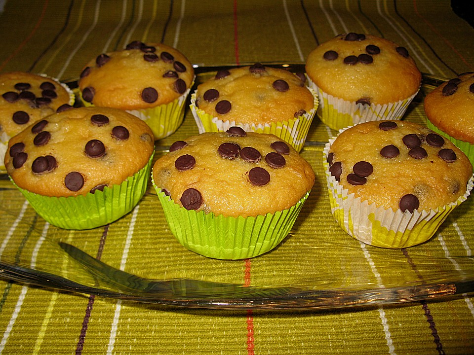 Vanille - Muffins mit Schokotropfen von biesti-flo | Chefkoch