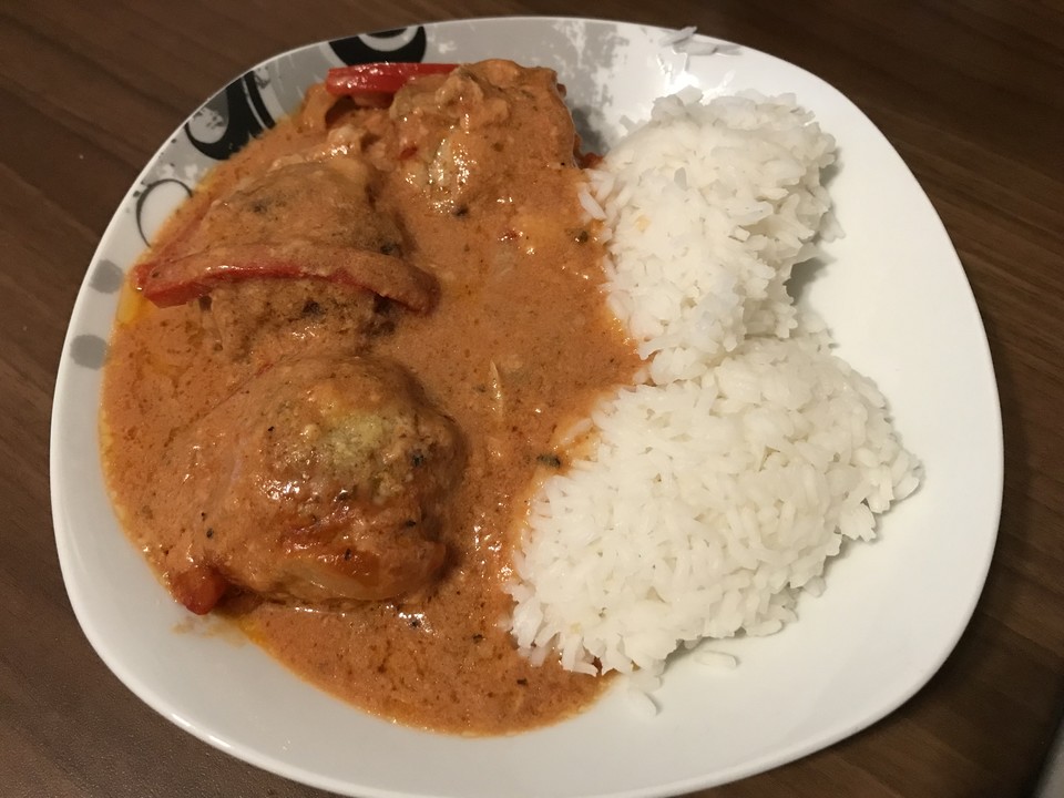 Hackbällchen in Tomaten - Sahne - Soße aus dem Ofen von donaldine1 ...