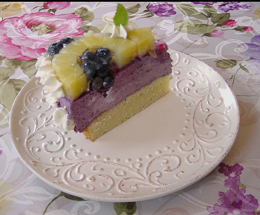 Heidelbeertorte mit Ananas von Hobbykochen | Chefkoch