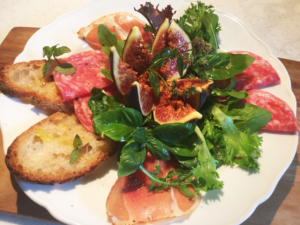Parmaschinken mit Salami und Feigen von bibibeate | Chefkoch