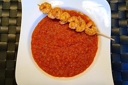 Rote Linsen-Kokos-Suppe (Bild)