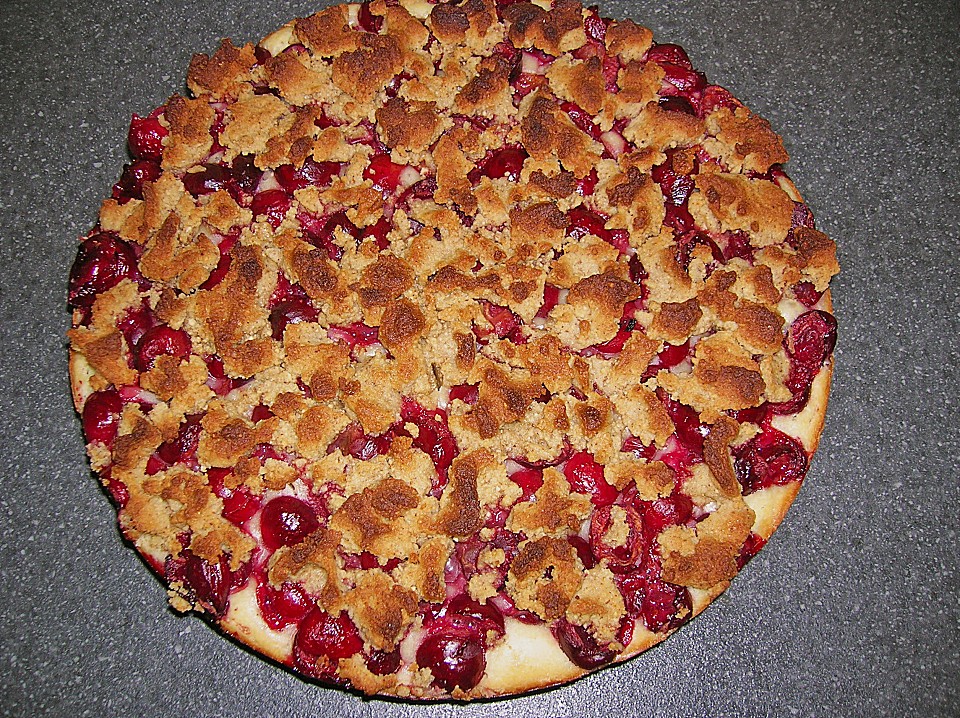 Kirschkuchen mit Honig - Nuss - Streuseln von kaya1307 | Chefkoch