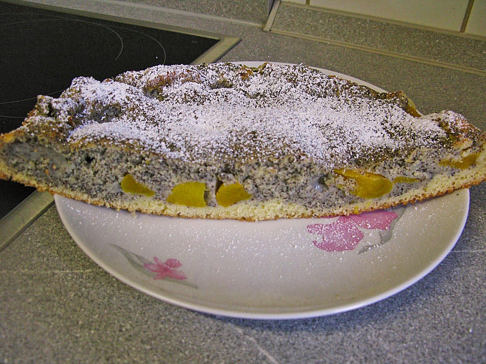 Pfirsich - Mohn Blechkuchen von lmo | Chefkoch