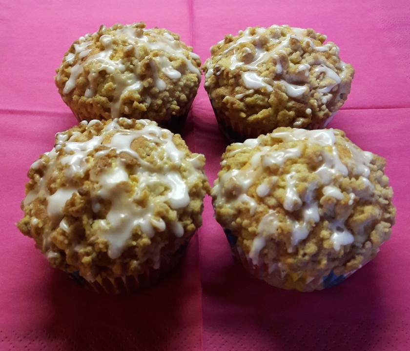 Marzipan - Apfel - Muffins mit Zimtstreuseln von mira-belle | Chefkoch