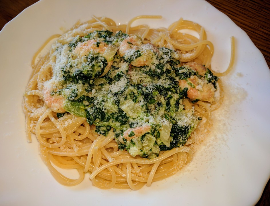 Pasta Scampi E Spinaci Alla Vapiano