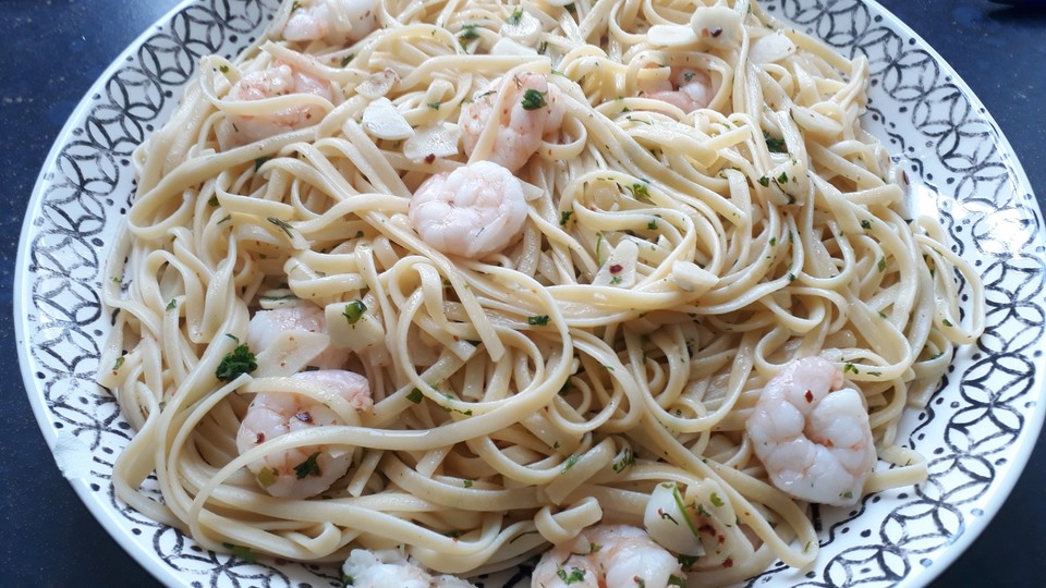 Pasta Scampi E Spinaci Alla Vapiano