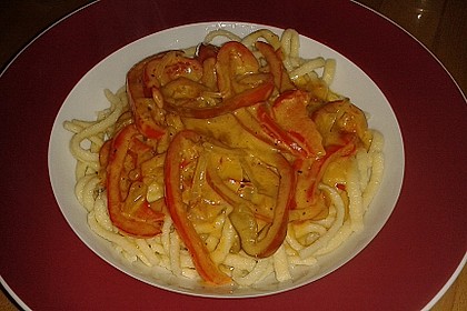 Paprikasauce zu Reis oder Pasta (Bild)